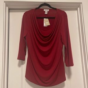 NWT Carmen Marc Valvo Top
